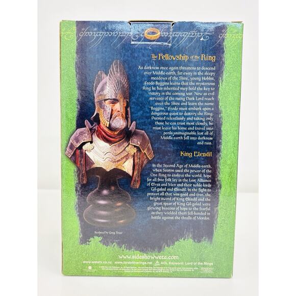 Sideshow Weta King Elendil 1:4 Bust Lord of the Rings Fellowship of the Ring - Picture 5 of 7